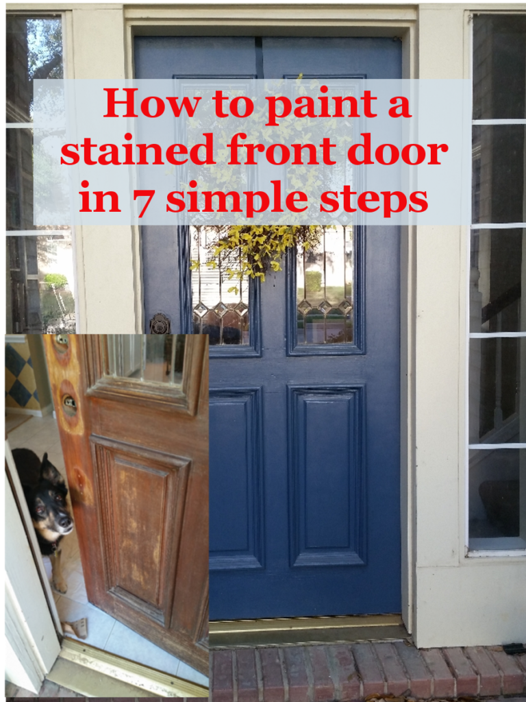 How to paint your front door in 7 (mostly) easy steps - Plum Prairie Ranch